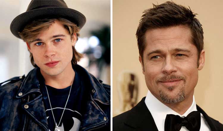 Brad Pitt plastic surgery - nose job, ear, eyelid surgery, facelift and ...